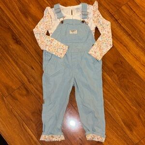 Oshkosh overalls with matching shirt